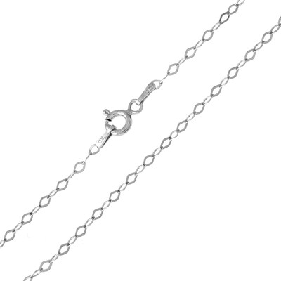 Catenina forzatina in argento - 45 cm - 1,1 g