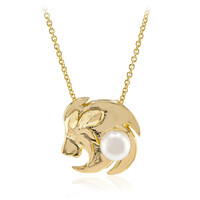 Collana in argento con Perla d'Acqua Dolce Bianca