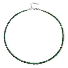 Collana in argento con Smeraldo Zambia