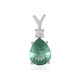 Ciondolo in argento con Fluorite Verde