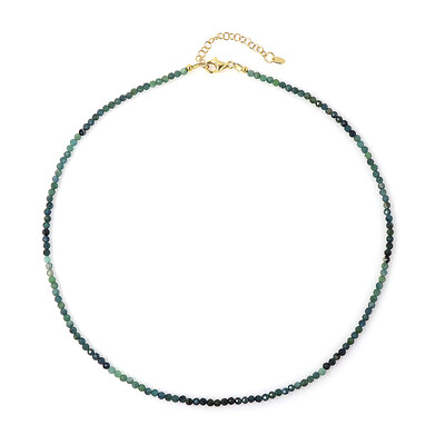 Collana in argento con Tormalina Verde Blu