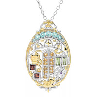 Collana in argento con Peridoto (Gems en Vogue)