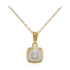 Collana in argento con Diamante I3 (I)