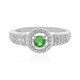 Anello in argento con Tsavorite della Tanzania