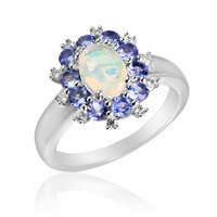 Anello in argento con Opale di Welo