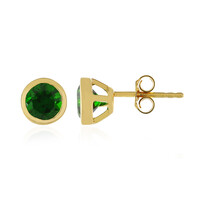 Orecchini in argento con Diopside Russo