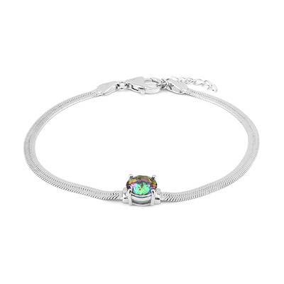 Bracciale in argento con Quarzo Mistico