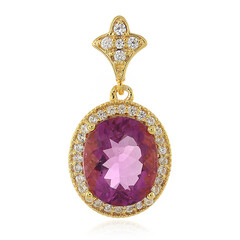 Ciondolo in argento con Fluorite Rosa del Messico