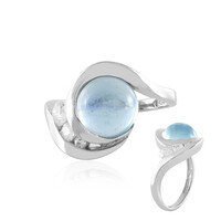 Anello in argento con Acquamarina Ofiki