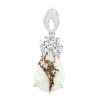 Ciondolo in argento con Magnesite