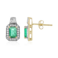 Orecchini in oro con Smeraldo Brasiliano (Adela Gold)