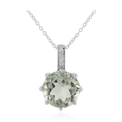 Collana in argento con Ametista Verde