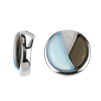 Ciondolo in argento con Agata Blu