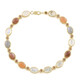 Bracciale in argento con Pietra di Luna Bianca (KM by Juwelo)