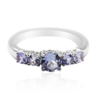 Anello in argento con Tanzanite (non riscaldata)