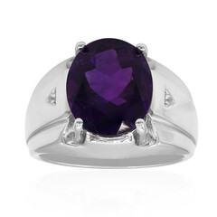 Anello in argento con Ametista Zambiana