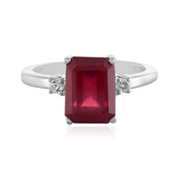 Anello in argento con Rubino del Madagascar