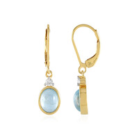 Orecchini in argento con Acquamarina Ofiki