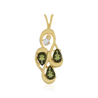 Ciondolo in argento con Moldavite