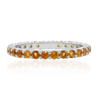 Anello in argento con Citrino (MONOSONO COLLECTION)