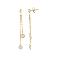 Orecchini in argento con Topazio Bianco