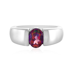 Anello in argento con Topazio Mistico Porpora
