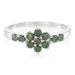 Anello placcato in platino con Diamante Fancy