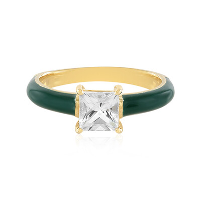 Anello in argento con Topazio Bianco