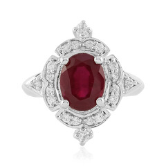 Anello in argento con Rubino del Madagascar