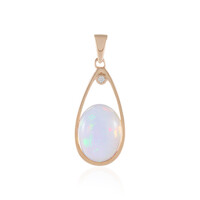 Ciondolo in argento con Opale di Welo (Adela Silber)