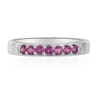 Anello in argento con Rodolite