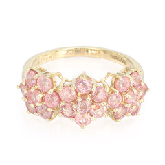 Anello in oro con Zaffiro Padparadscha (non riscaldato) (AMAYANI)