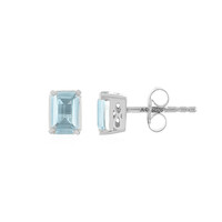 Orecchini in argento con Topazio Blu Cielo