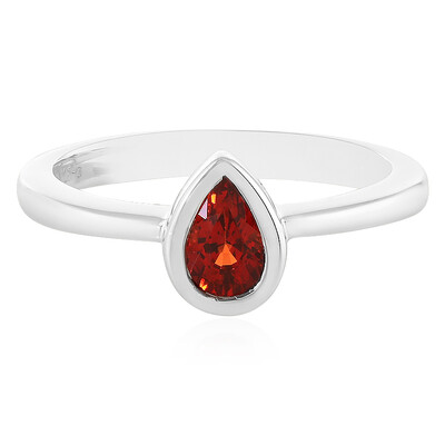 Anello in argento con Rubino Tramonto