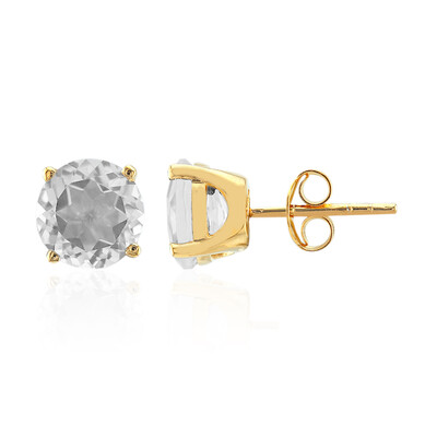 Orecchini in argento con Topazio Bianco
