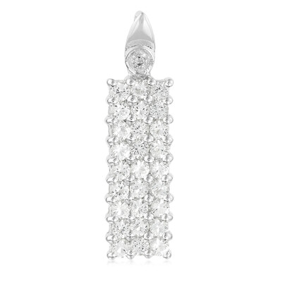 Ciondolo in argento con Topazio Bianco