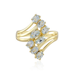 Anello in argento con Acquamarina Brasiliana
