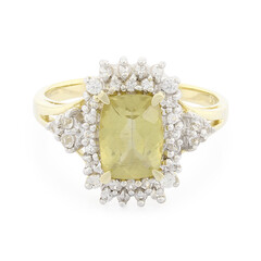 Anello in oro con Apatite Xia
