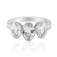 Anello in argento con Topazio Bianco