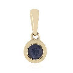 Ciondolo in oro con Zaffiro Blu