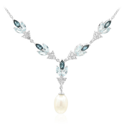 Collana in argento con Perla di Acqua Dolce