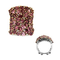 Anello in argento con Tormalina Rosa (Dallas Prince Designs)
