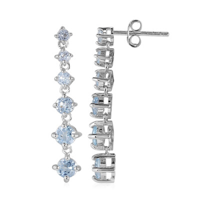 Orecchini in argento con Topazio Blu Cielo