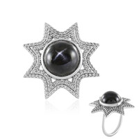 Anello in argento con Diopside Stellato d'India (de Melo)