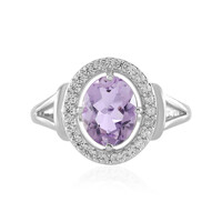 Anello in argento con Ametista Rose de France