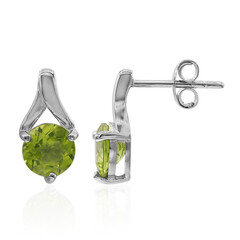 Orecchini in argento con Peridoto della Birmania