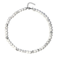 Collana in argento con Howlite