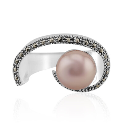 Anello in argento con Perla Ming (Annette classic)