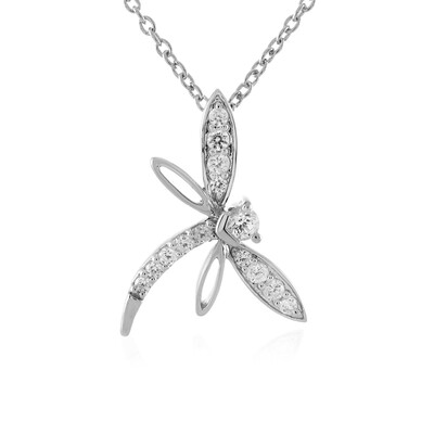 Collana in argento con Topazio Bianco