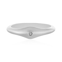 Anello in argento con Diamante I4 (J)